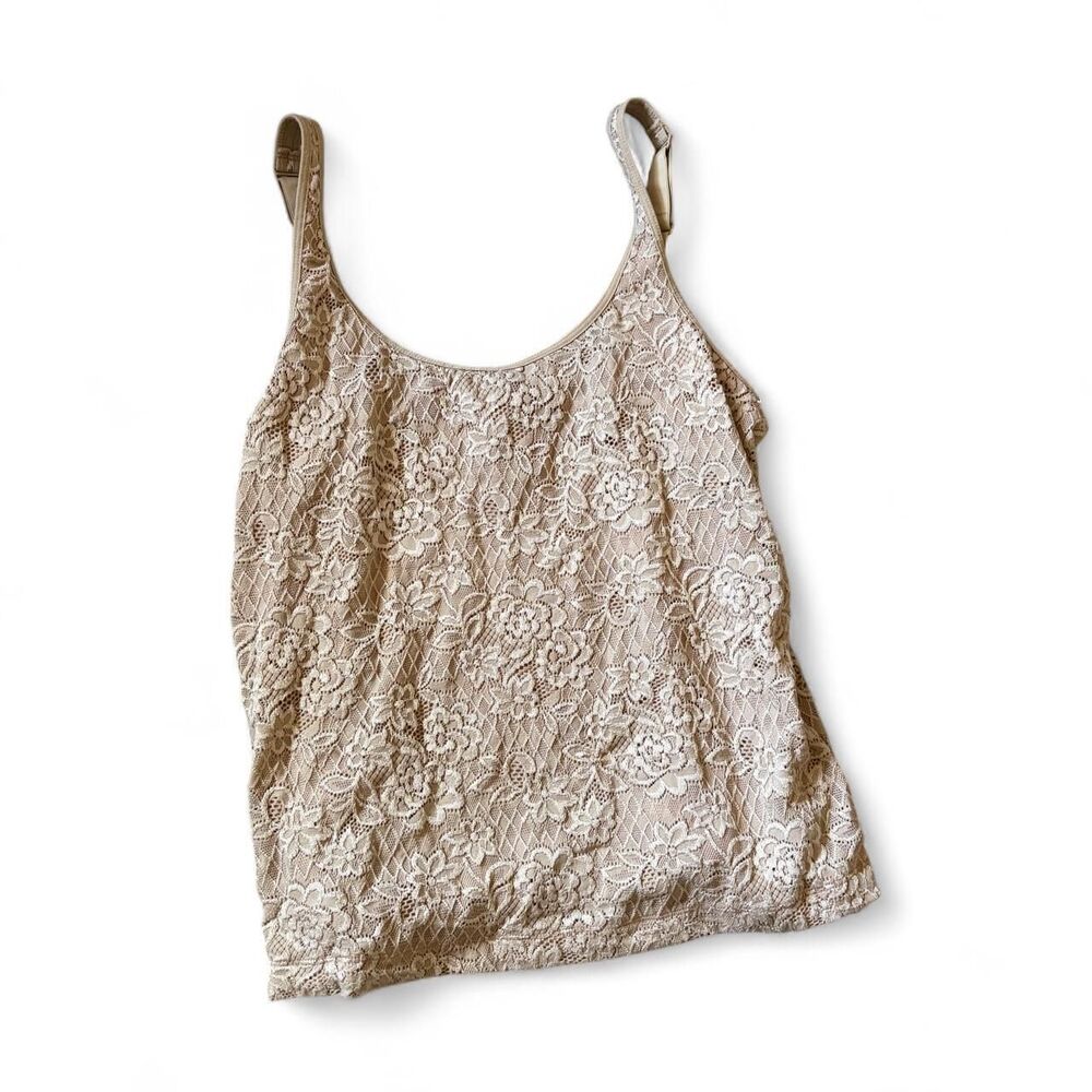 Chico's cream lace tank top Size 2